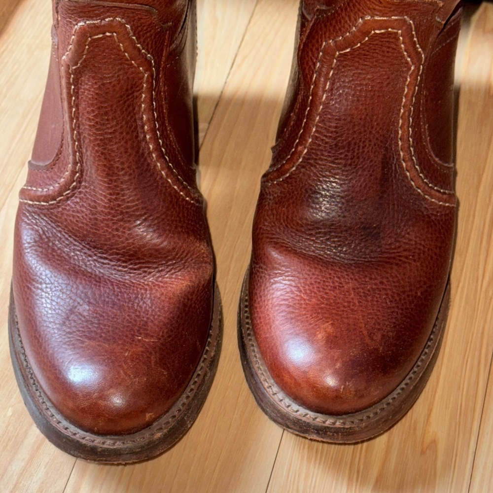 Frye Brown Leather Heeled Boots - Picture 5 of 6
